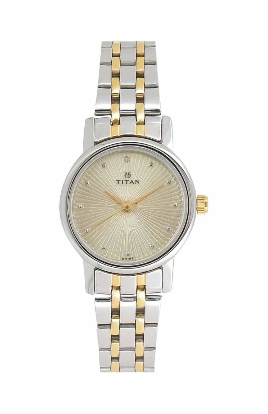 Titan | Titan Quartz Analog Champagne Dial Stainless Steel Strap Watch for Women
Titan | Titan Quartz Analog Champagne Dial Stainless Steel Strap Watch for Women