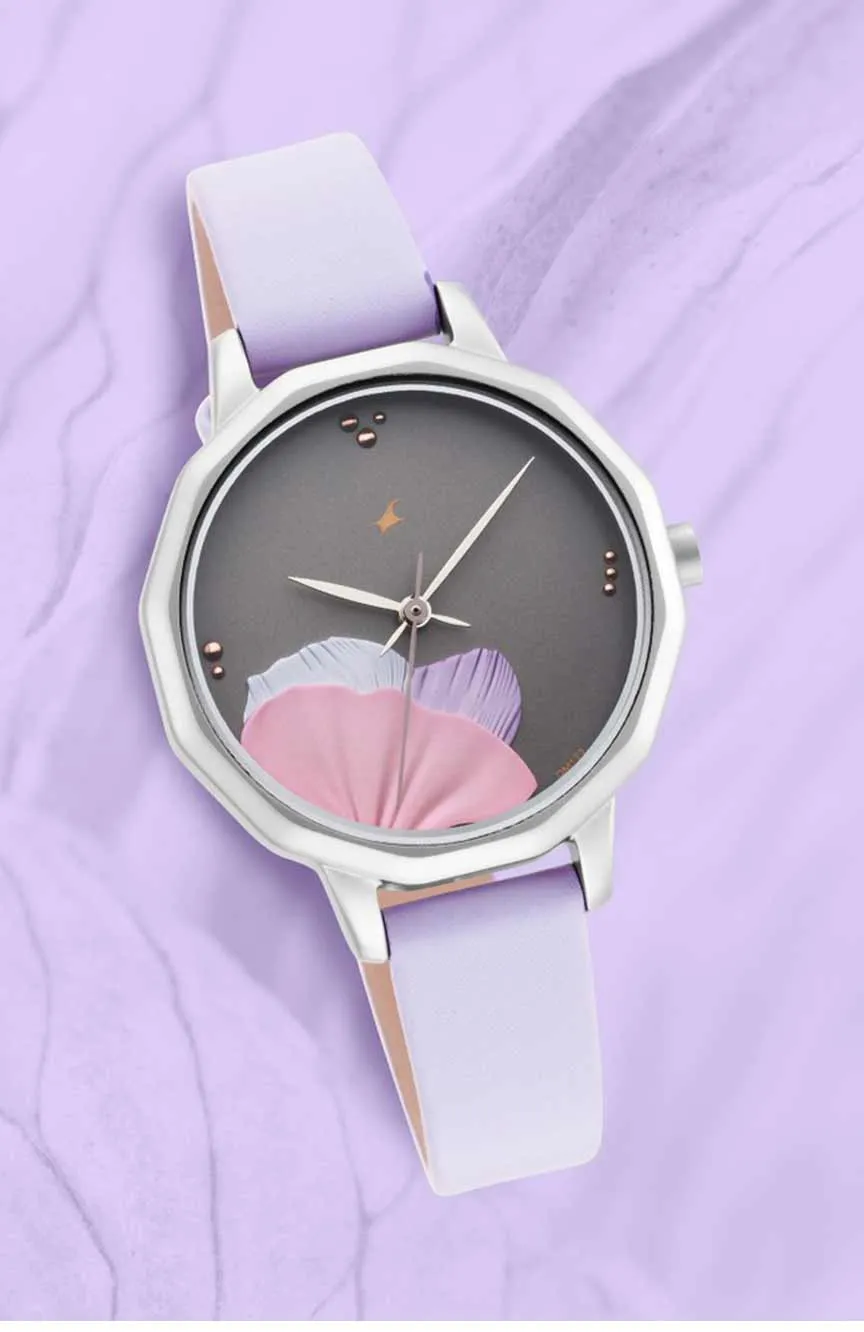 Titan | Fastrack Uptown Retreat Quartz Analog Grey Dial Leather Strap Watch for Girls
Titan | Fastrack Uptown Retreat Quartz Analog Grey Dial Leather Strap Watch for Girls