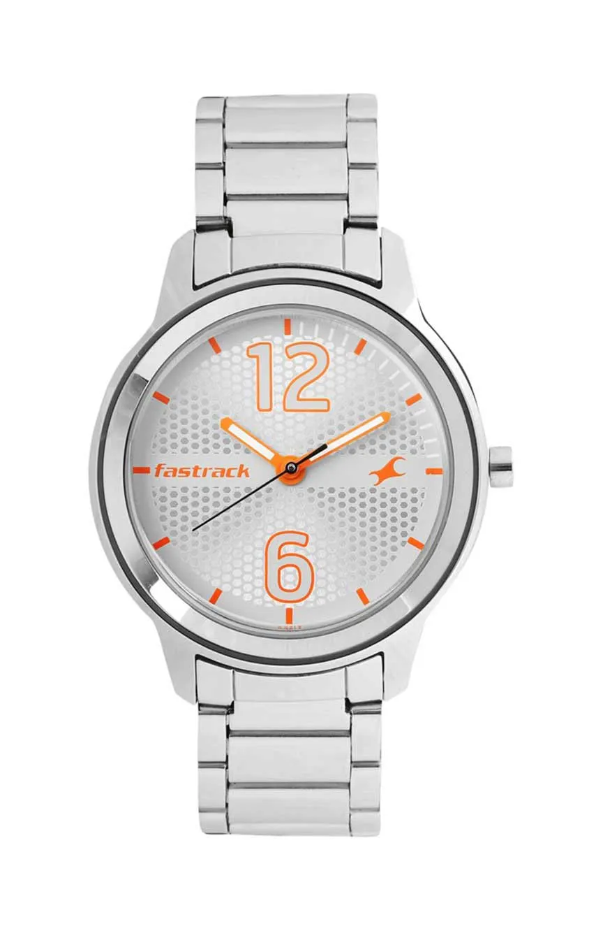 Titan | Fastrack Loopholes Quartz Analog White Dial Stainless Steel Strap Watch for Girls
Titan | Fastrack Loopholes Quartz Analog White Dial Stainless Steel Strap Watch for Girls