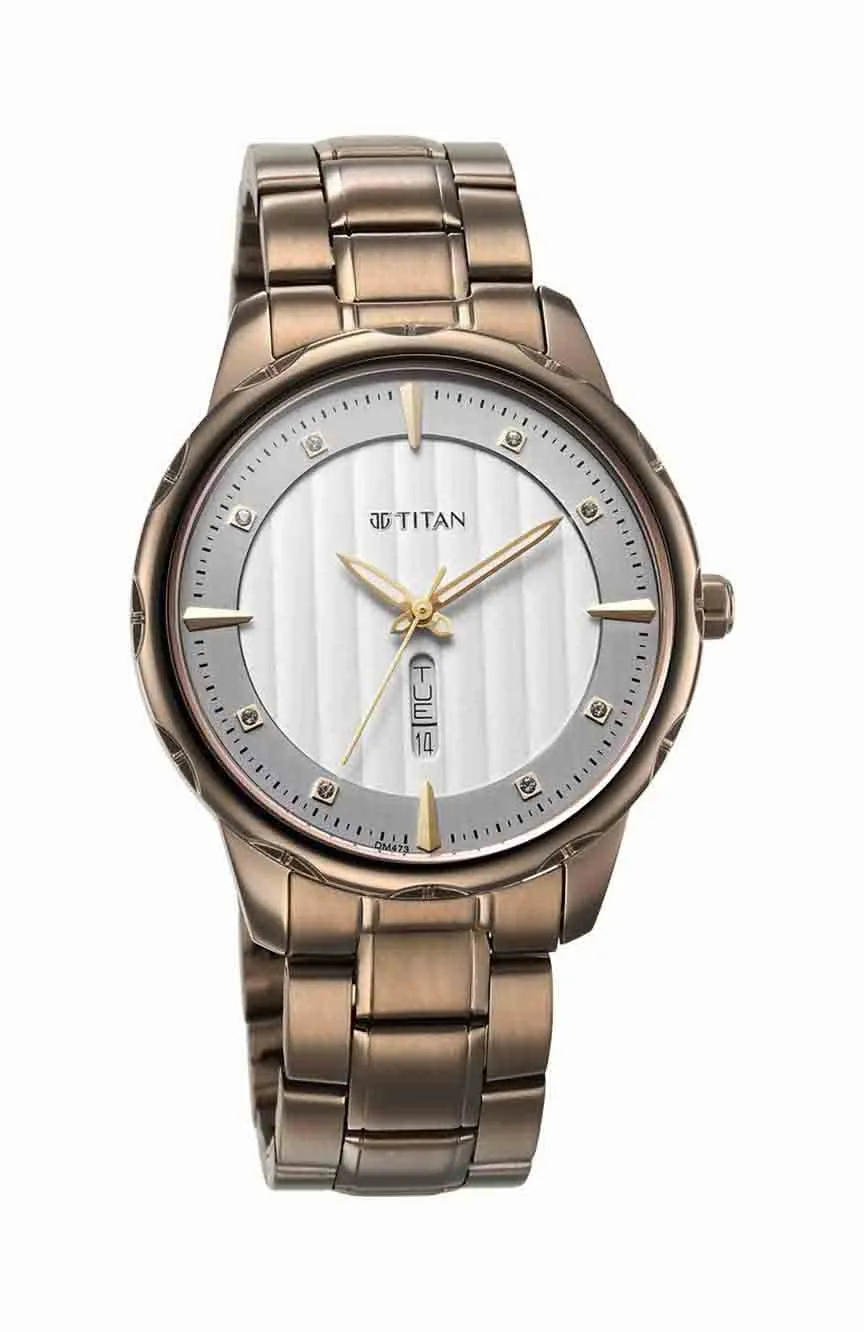 Titan | Titan Regalia Analog with Day and Date Opulent White Dial Watch for Men
Titan | Titan Regalia Analog with Day and Date Opulent White Dial Watch for Men