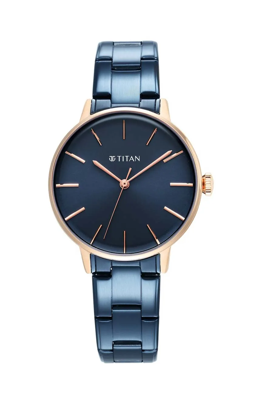 Titan | Titan TGIF Quartz Analog Blue Dial Blue Stainless Steel Strap Watch for Women 
Titan | Titan TGIF Quartz Analog Blue Dial Blue Stainless Steel Strap Watch for Women