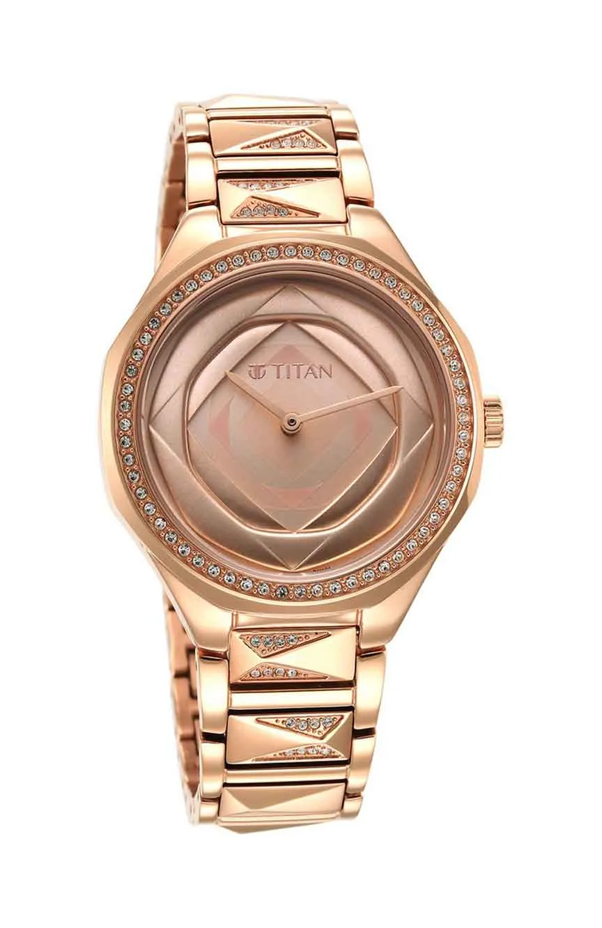 Titan | Titan Purple Glitz Rose Gold Dial Analog Stainless Steel Strap Watch for Women
Titan | Titan Purple Glitz Rose Gold Dial Analog Stainless Steel Strap Watch for Women