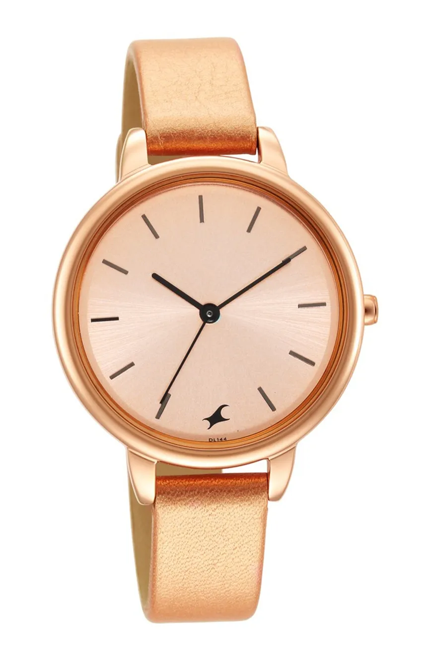 Titan | Fastrack Glitch Quartz Analog Rose Gold Dial Leather Strap Watch for Girls
Titan | Fastrack Glitch Quartz Analog Rose Gold Dial Leather Strap Watch for Girls