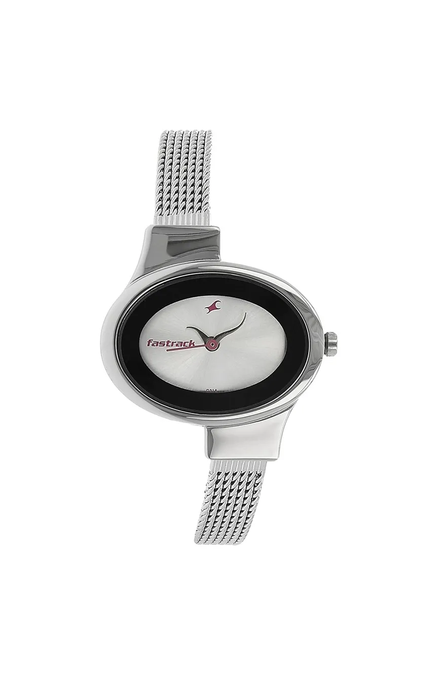 Titan | Fastrack Quartz Analog Silver Dial Stainless Steel Strap Watch for Girls
Titan | Fastrack Quartz Analog Silver Dial Stainless Steel Strap Watch for Girls