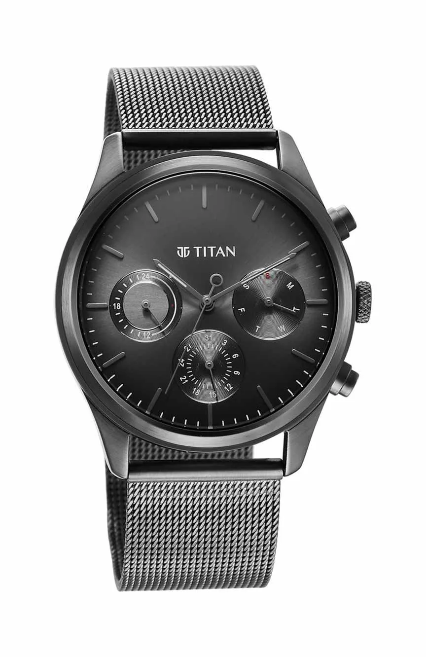Titan | Titan Quartz Analog Anthracite Dial Stainless Steel Strap Watch for Men
Titan | Titan Quartz Analog Anthracite Dial Stainless Steel Strap Watch for Men
