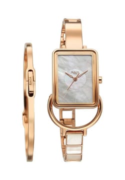 Titan Raga Power Pearls Quartz Analog Mother Of Pearl Dial Metal Strap Watch for Women