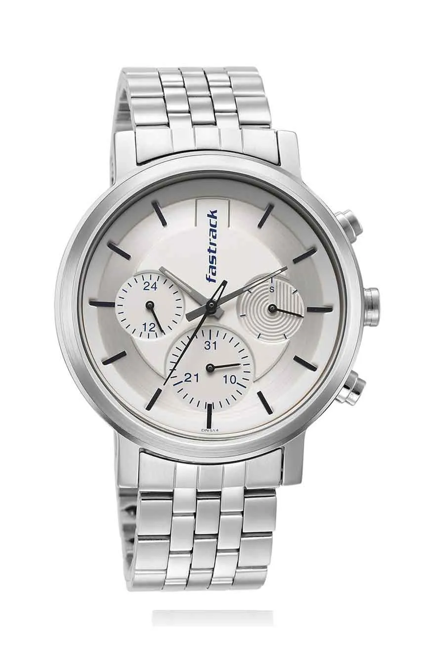 

Titan | Fastrack Tick Tock White Dial Watch for Guys