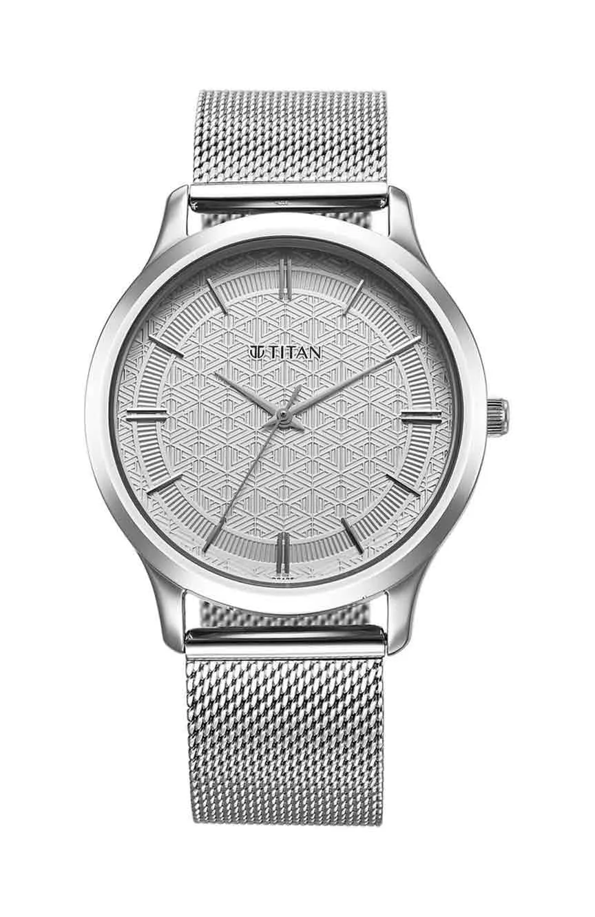 

Titan | Titan Karishma Quartz Analog Silver Dial Stainless Steel Strap Watch for Men