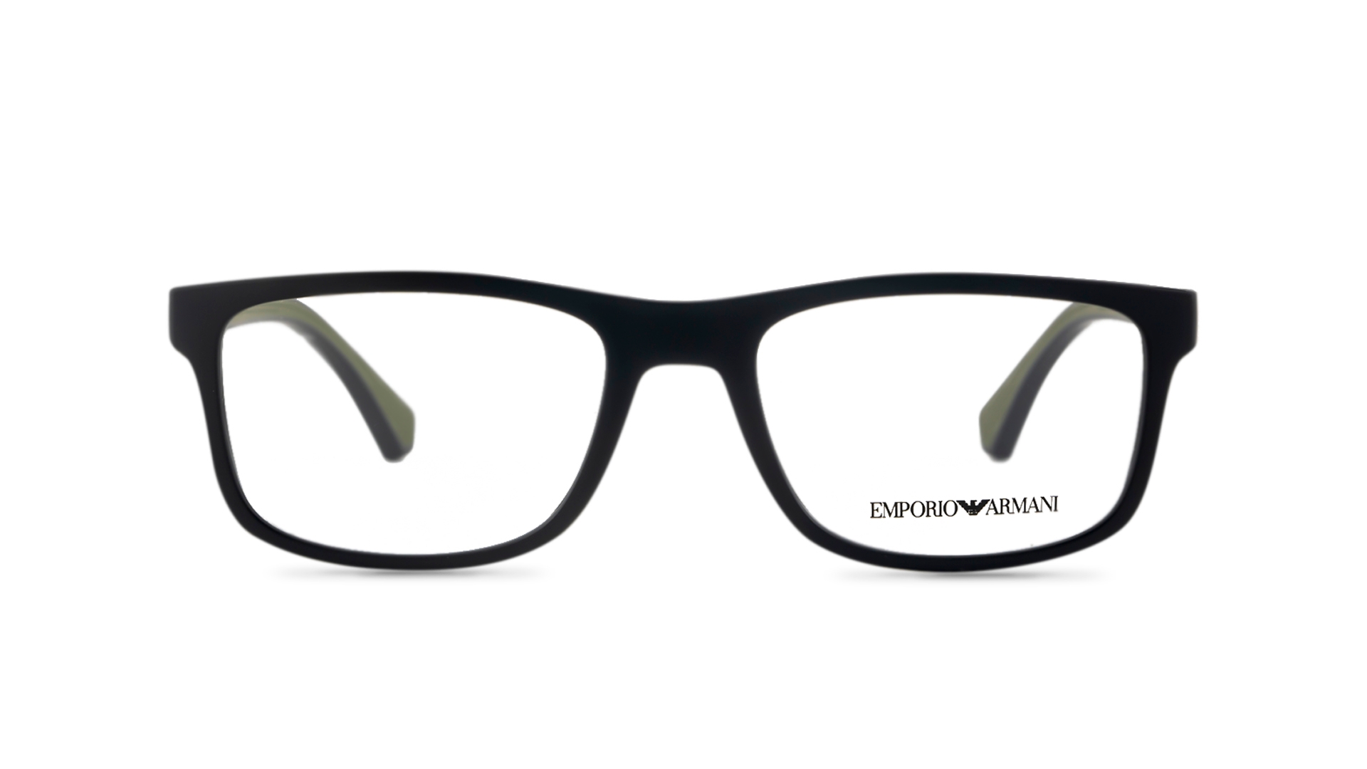 Emporio Armani Men Rectangle Black Eyeglass | RivoliShop.com