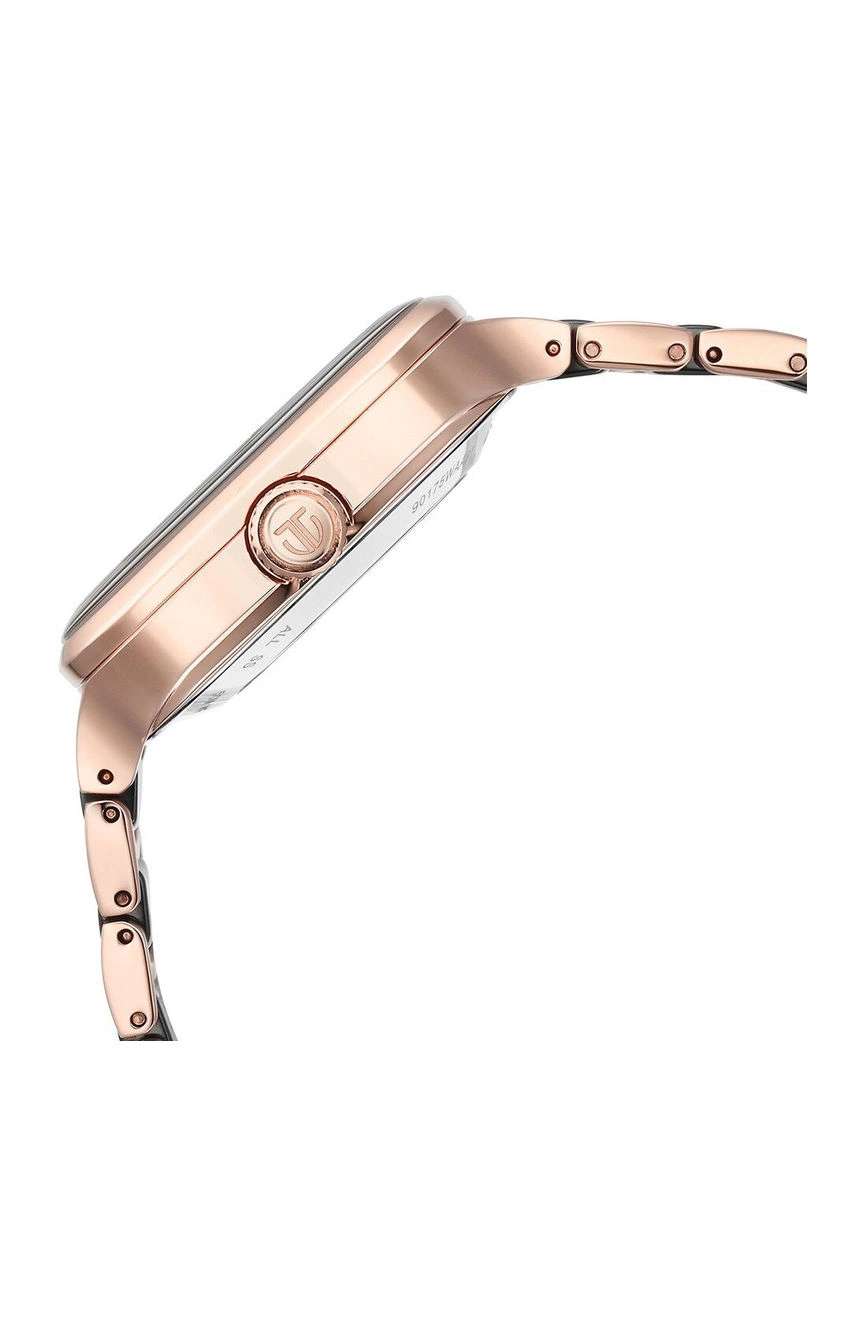 Titan Ceramic Fusion Automatic Square Black Dial Silver Dual-Toned Stainless Steel Bracelet Watch for Men