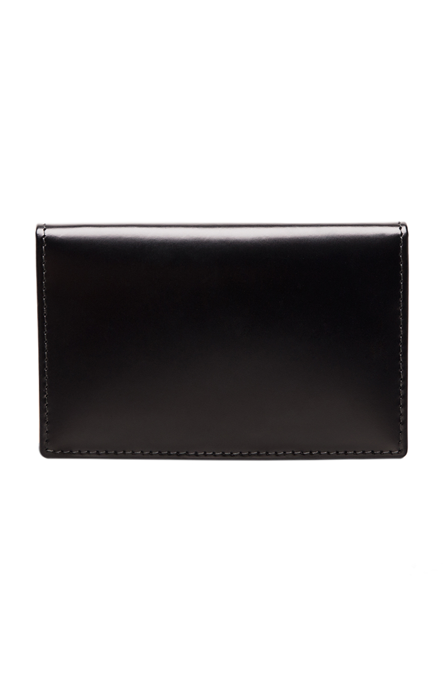 Ettinger BRIDLE HIDE VISITING CARD CASE BLACK | RivoliShop.com