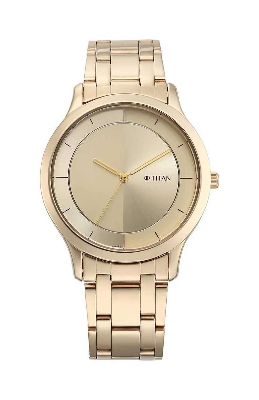 Titan Yin & Yang Light Champange Dial Analog Stainless steel Strap Watch for Men
