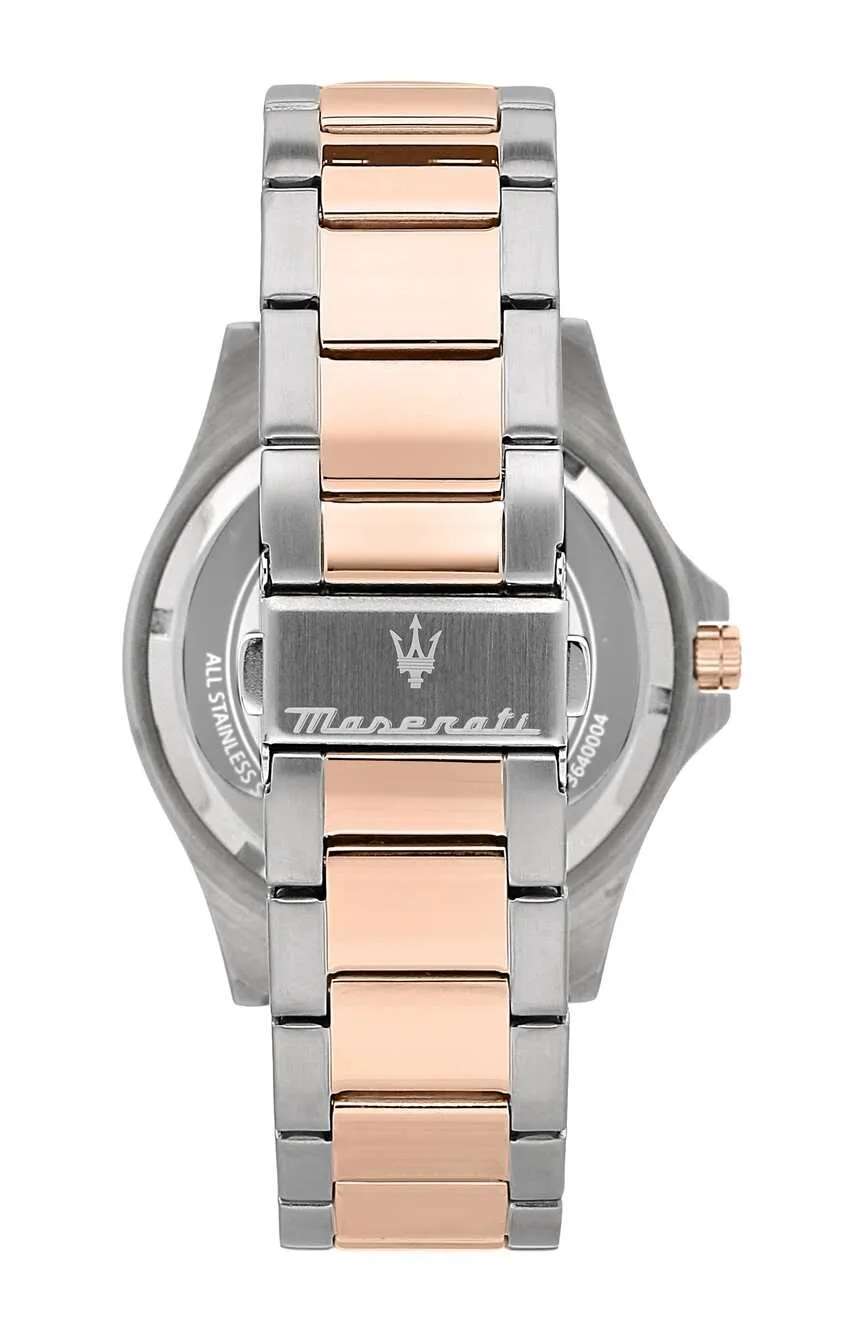 مازيراتي ساعة كوارتز بسوار معدني للرجال