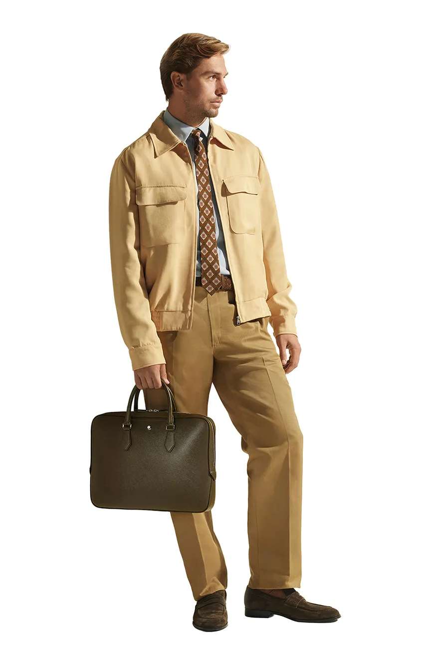 Montblanc Thin Briefcase In Sartorial Leather