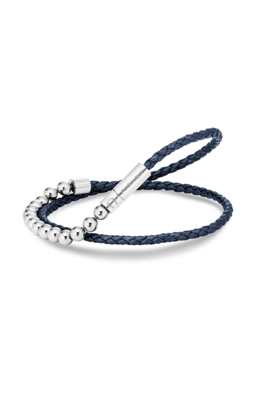 

Aigner | Blue Leather Bracelet