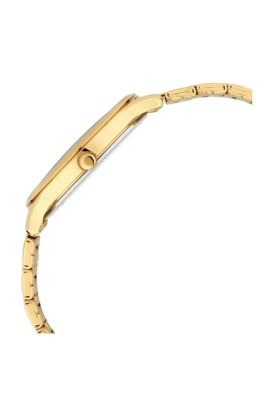 Titan Quartz Analog with Day and Date Yellow Dial Metal Strap Watch for Men