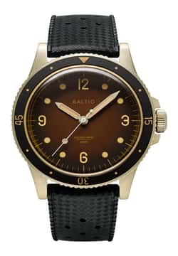 Baltic أكواسكيف برونزي - لون بني - بسوار مطاط لون أسود - مقاس متوسط