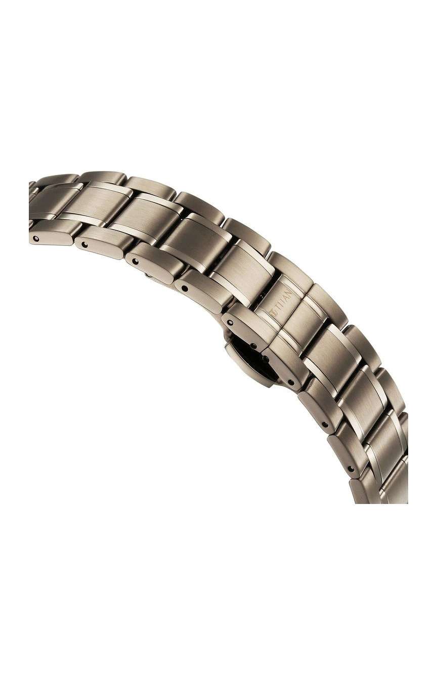 تيتان ساعة تيتان إيدج بميناء بني وسوار ستانلس إستيل للرجال