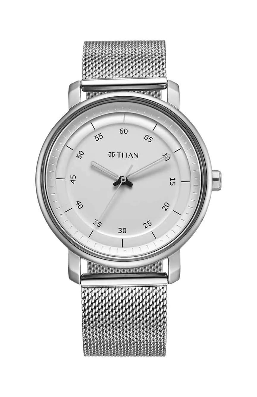 

Titan | Titan Workwear Quartz Analog Silver Dial Stainless Steel Strap Watch for Men