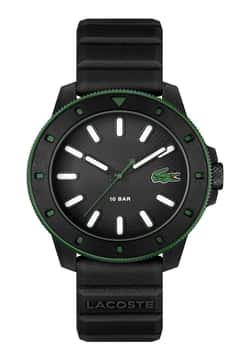 Lacoste ساعة 12.12 سكوبا مقاس 43 مم بسوار سيليكون للرجال