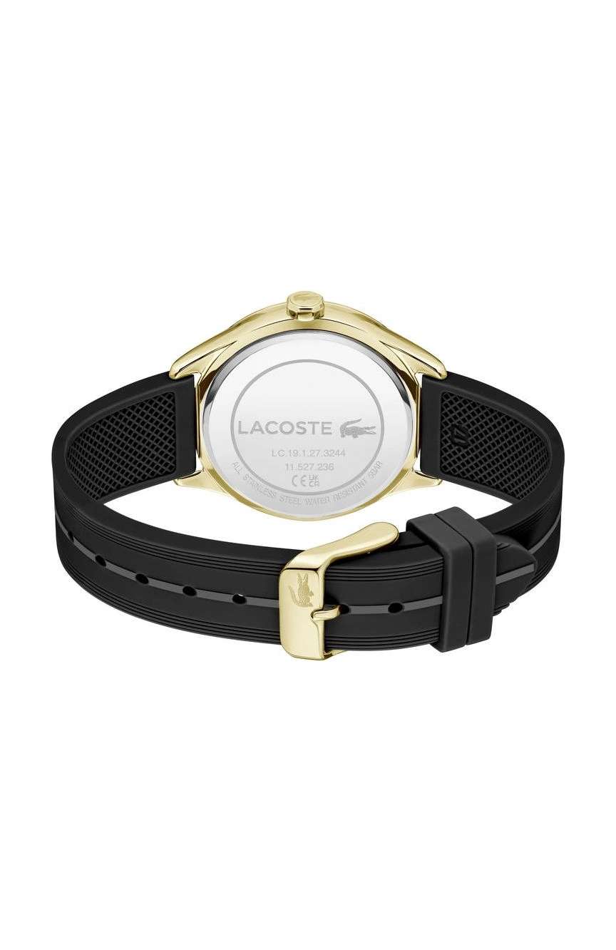 لاكوست ساعة لاكوست بيلي بميناء مستدير مقاس 36 مم وسوار سيليكون للنساء