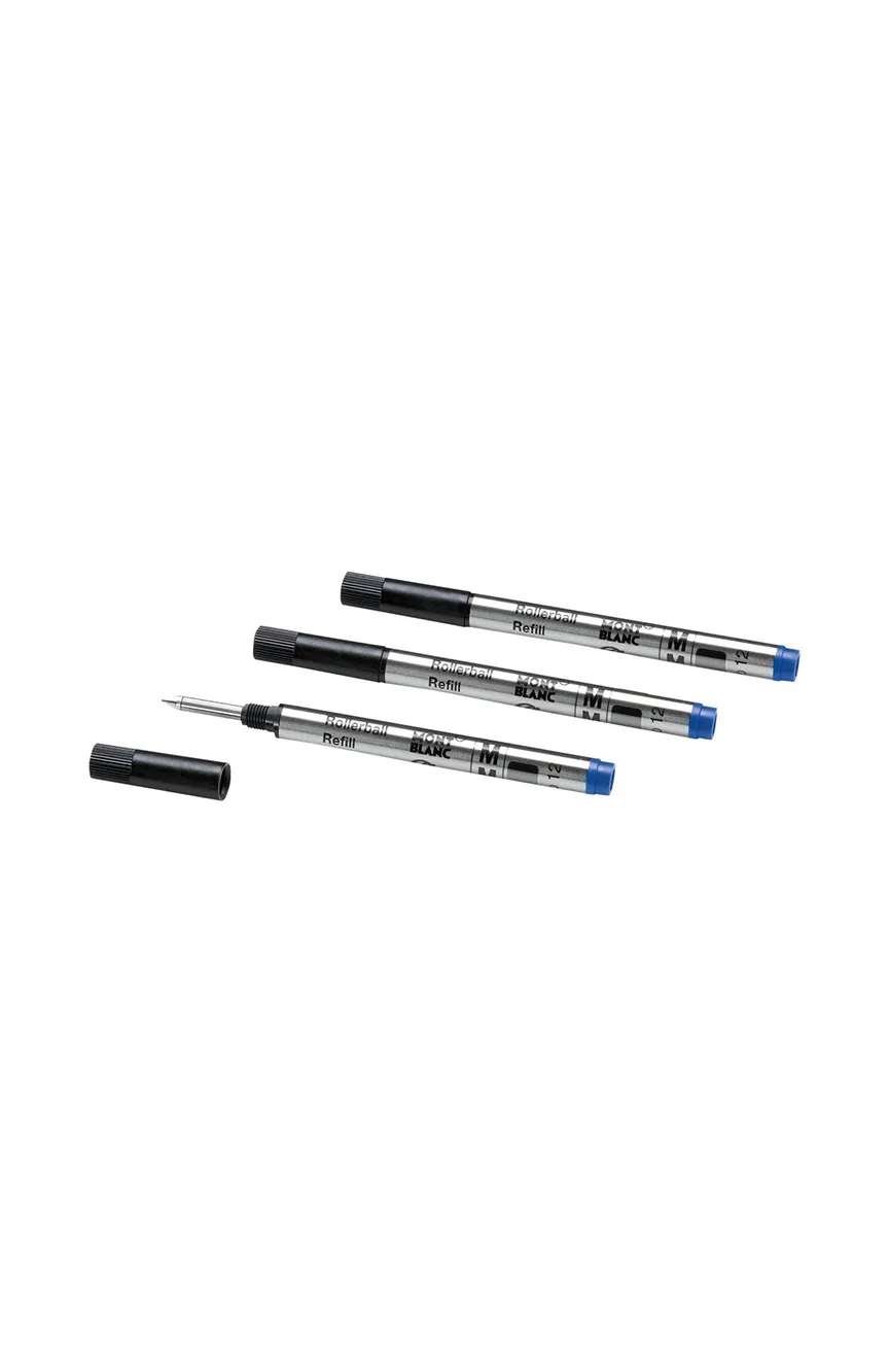 Montblanc 3 Rollerball Small Refills Medium, Royal Blue