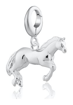 Lily Charmed Silver Horse Charm