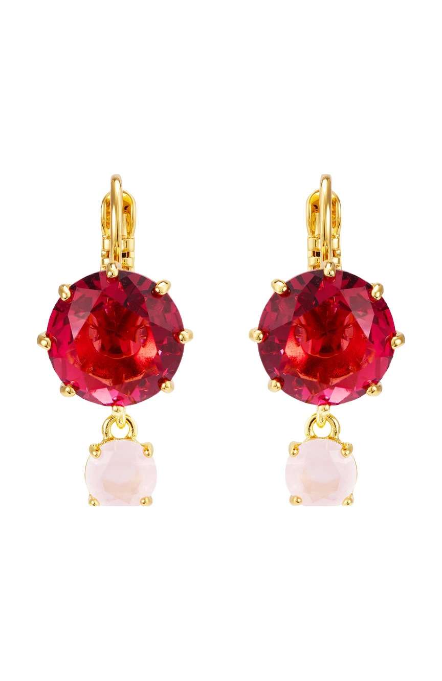 Les Nereides Gradient Pink Diamantine Earrings