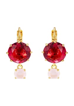 Les Nereides Gradient Pink Diamantine Earrings