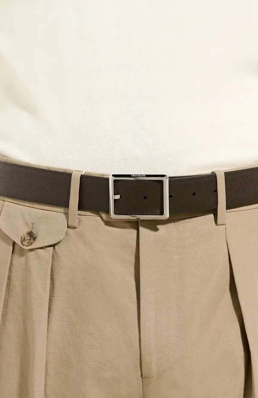 Montblanc Rectangular 35 mm Reversible Belt in Sartorial Leather