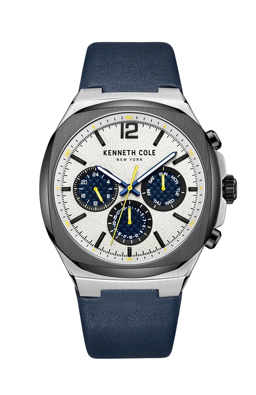 

Kenneth Cole | Kenneth Cole Mens Fashion Leather Quartz Watch KCWGF2222002