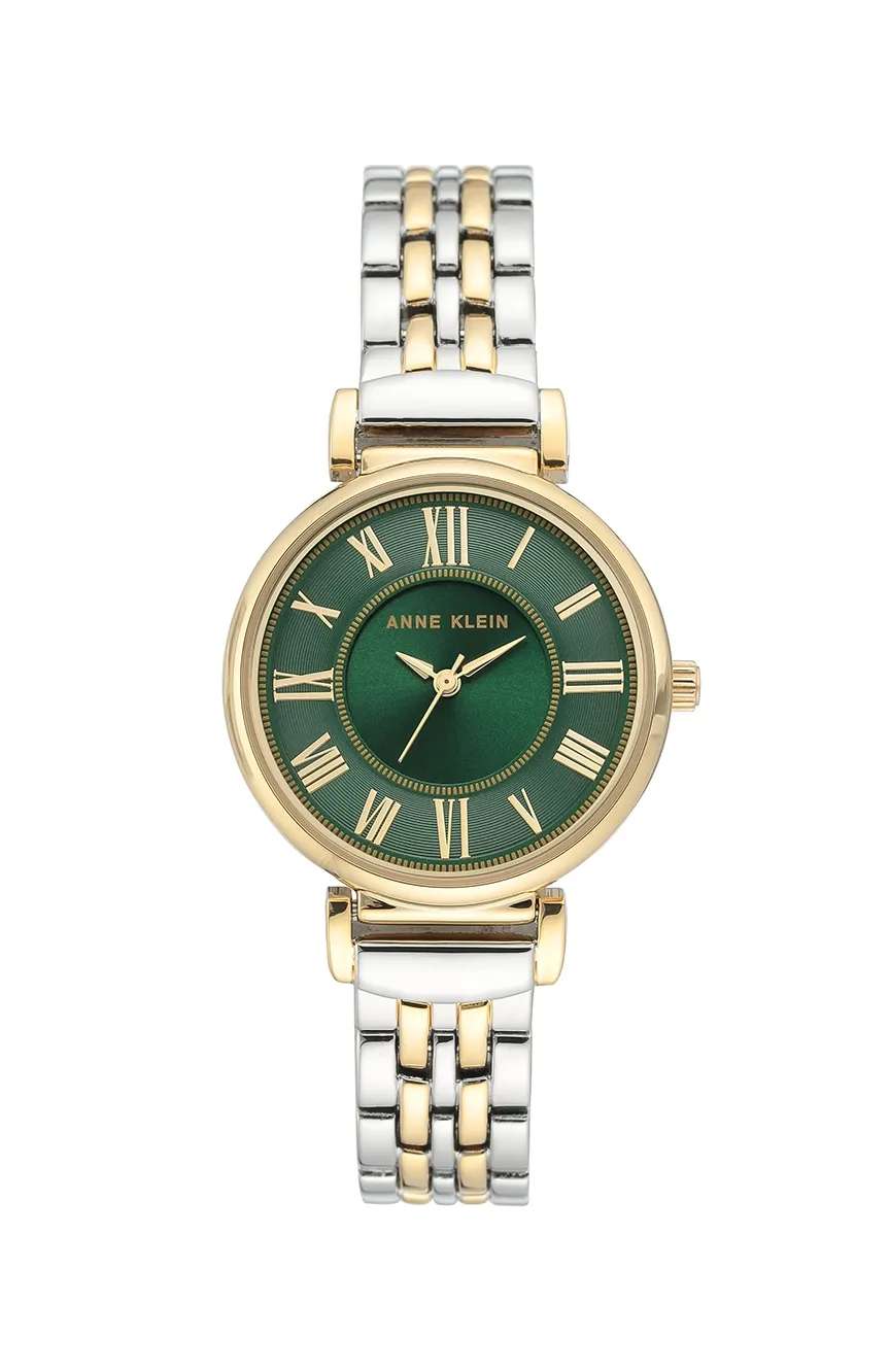 آن كلاين ساعة يد نسائية بسوار جلدي بتقنية الكوارتز