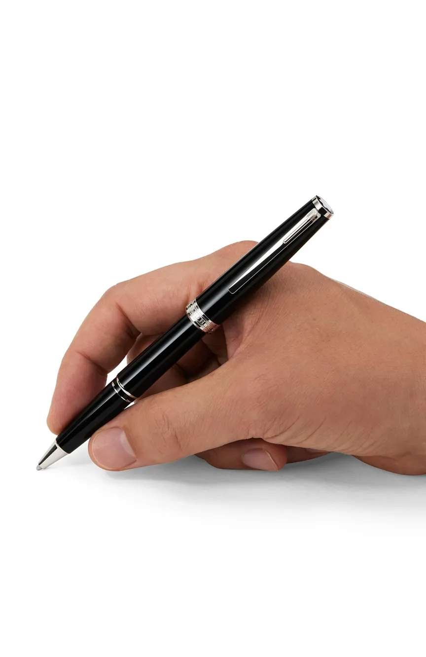 مون بلان قلم حبر سائل بنهاية كرويّة بي آي إكس لون أسود