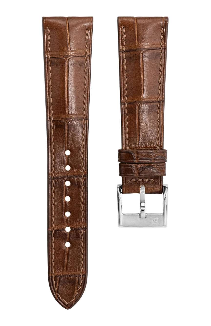 Delugs Leather - Matte Cognac Alligator Signature Strap