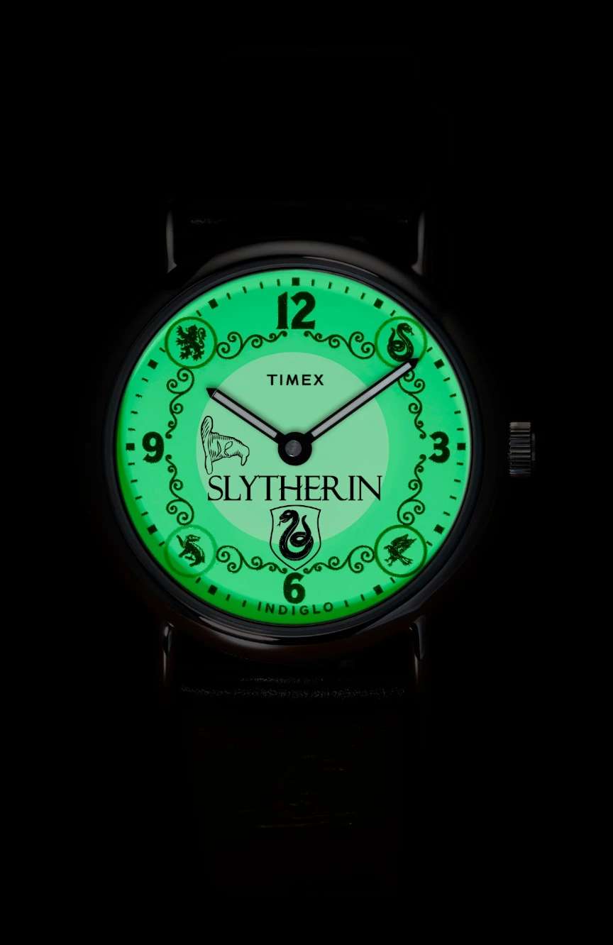 Timex Harry Potter x Weekender Slytherin House 38mm Leather Strap Watch