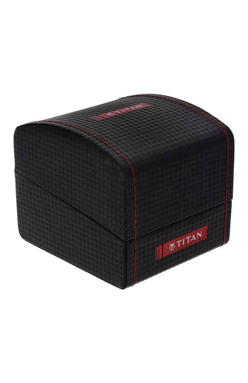 Titan Regalia Opulent Blue Dial Analog with Day and Date Metal Strap watch for Men