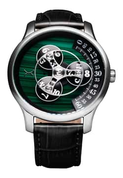 Xeric Triptych Automatic Wandering Hour Stone Edition Malachite