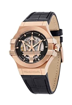 MASERATI Men Automatic Leather Watch