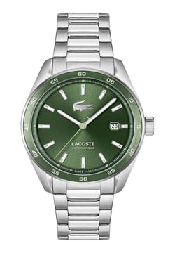 Lacoste Men Boston Round Stainless Steel 40 mm