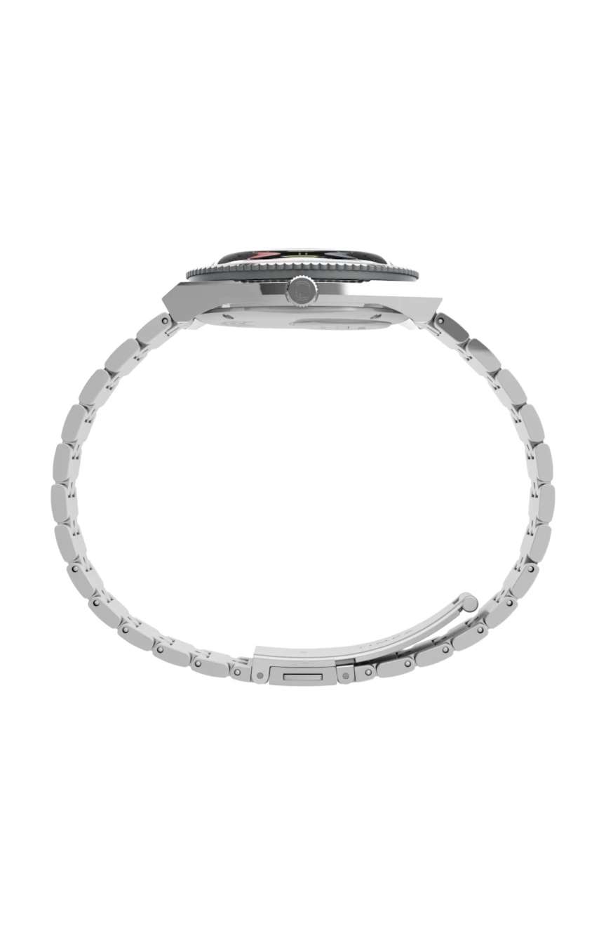 Timex Q GMT 38mm Stainless Steel Bracelet Watch