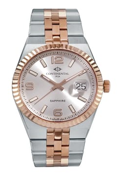 Continental Gents Silver Rose Gold Stainless Steel watch