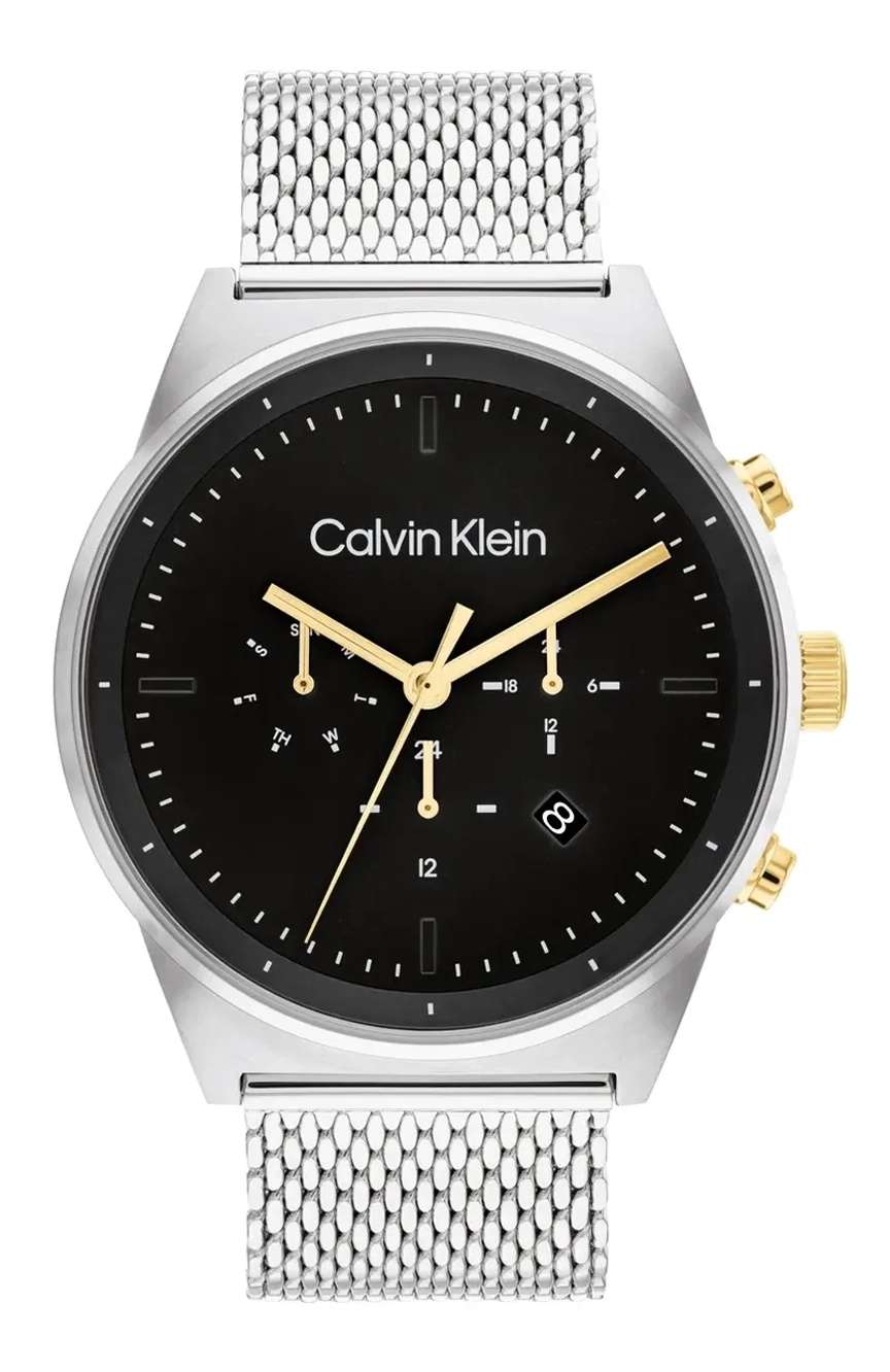 كلفن كلاين ساعة يد رجالية بسوار ستانلس ستيل من كالفن كلاين بتقنية الكوارتز - 25200296