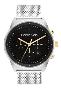 Calvin Klein ساعة يد رجالية بسوار ستانلس ستيل من كالفن كلاين بتقنية الكوارتز - 25200296