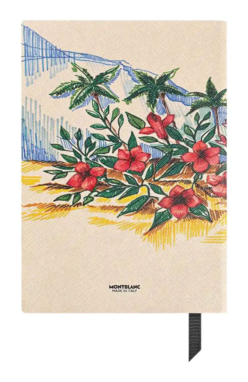 Montblanc Medium Notebook in Sartorial Leather Summer Capsule Lined Pages