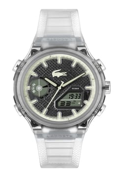 Lacoste Men Lc33 Round Silicone 44.6 mm