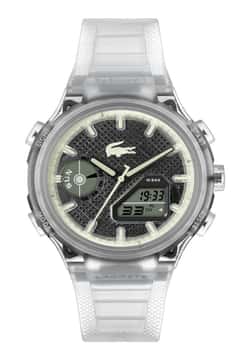 Lacoste Men Lc33 Round Silicone 44.6 mm