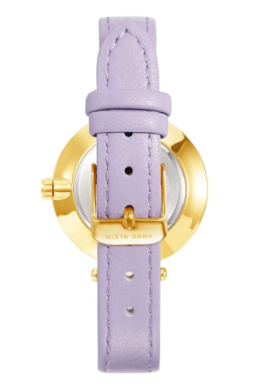 آن كلاين ساعة كوارتز بسوار جلدي للنساء