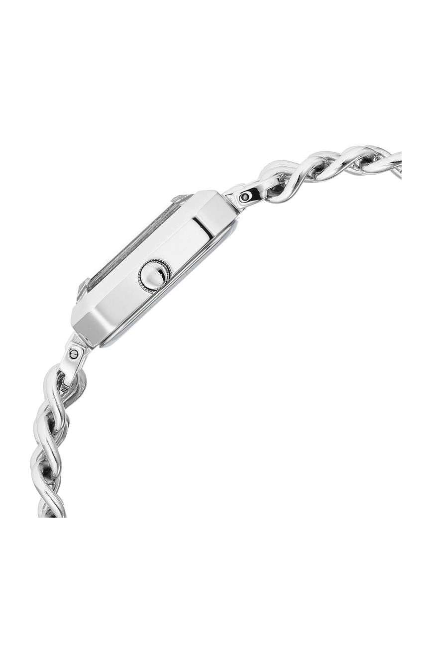 Titan Raga Showstopper Quartz Analog Silver Dial Silver Metal Strap Rectangular Shaped Watch For Women