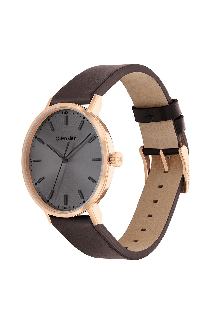 Calvin klein leather discount watch