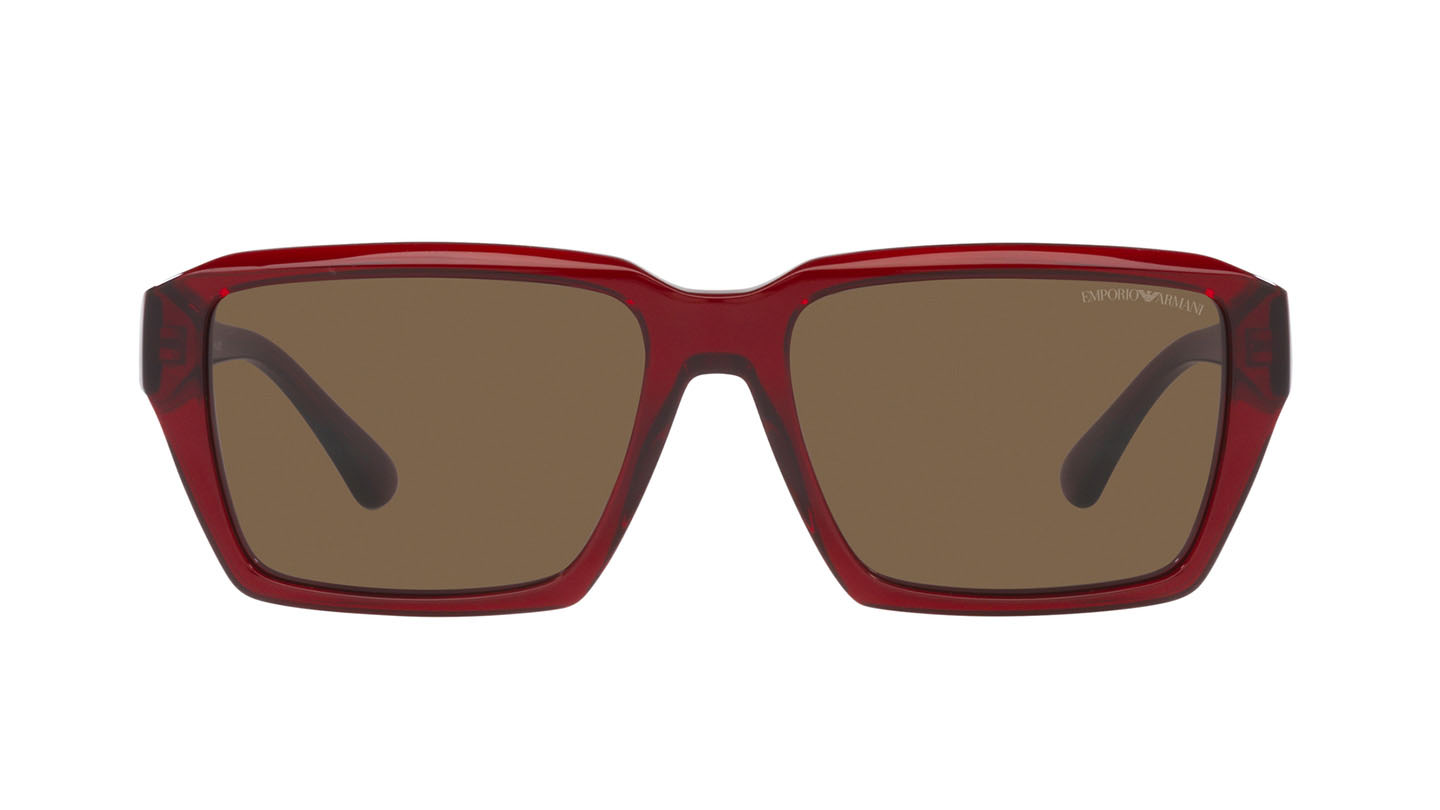 Emporio Armani Men Rectangle Red Sunglass RivoliShop